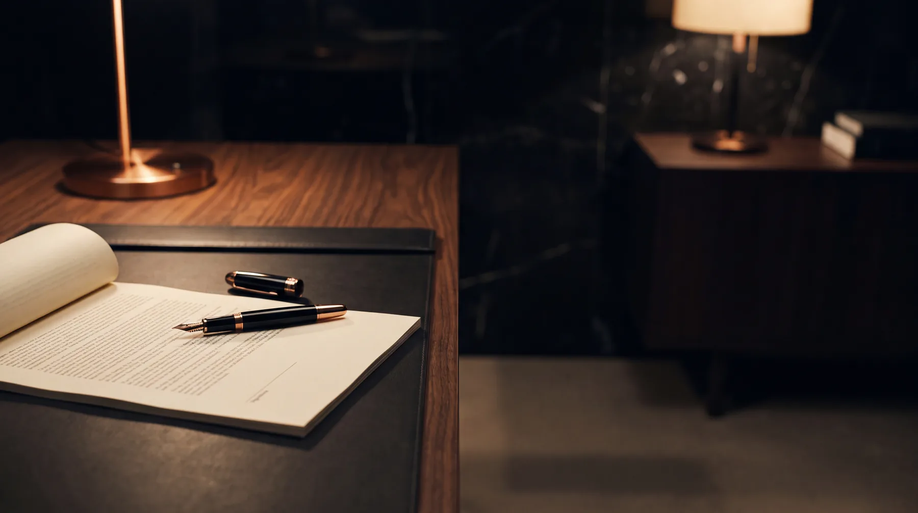 A assinatura do contrato